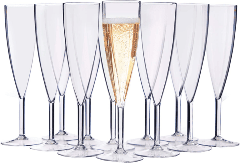 Set 6 Flutes champagne in Acrylic Chic & Zen 01